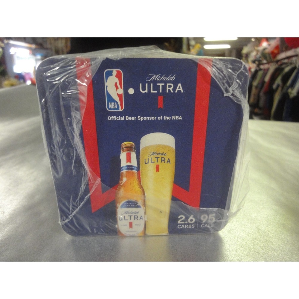 125 lot NBA basketball Michelob Ultra‎ beer bar coasters sealed sleeve